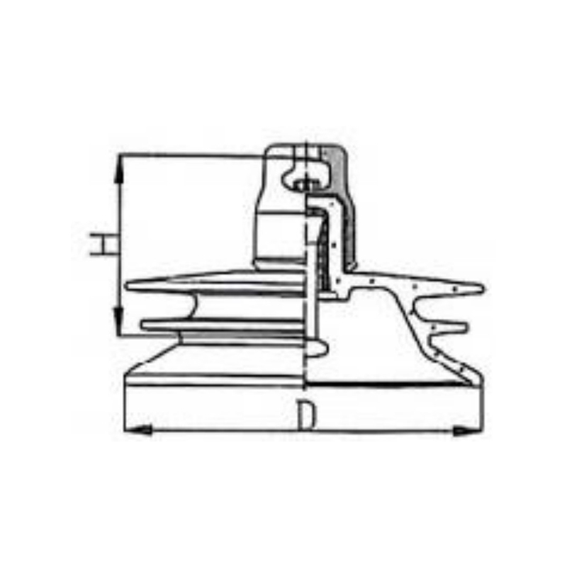 عازل زجاجي من النوع الثلاثي المظلة
