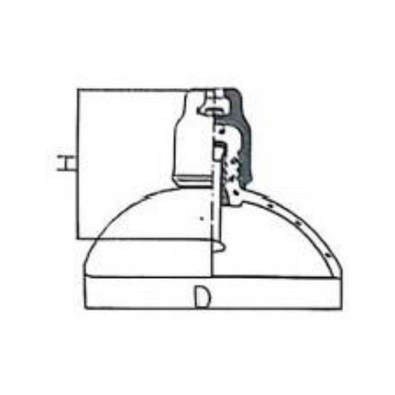 كروية القرص تعليق الزجاج العوازل