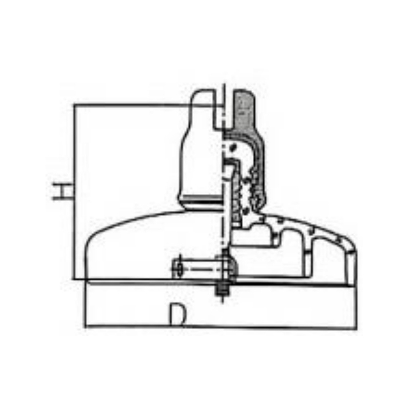 مشقوق القرص تعليق الزجاج العوازل